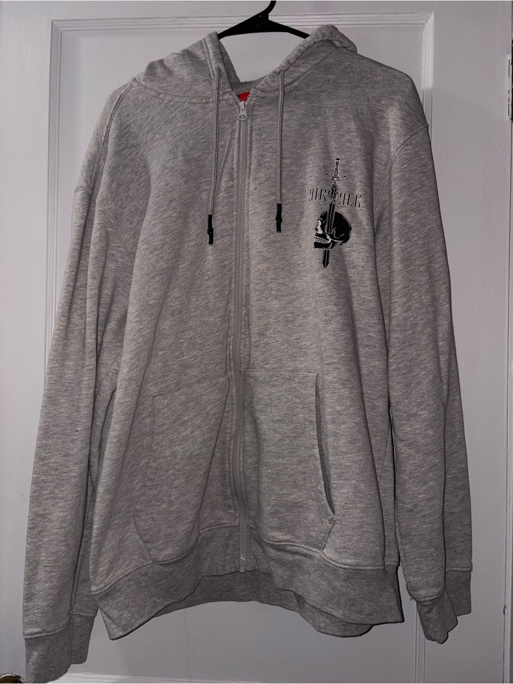 Gray Zip-Up Hooded Airwalk Sweatshirt